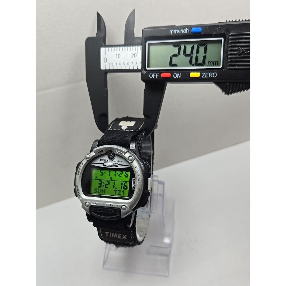 Vintage Timex Data Link Ironman Triathlon Watch Multi Lap New Battery - Read - Picture 6 of 11